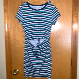 T-shirt Striped Multiple Colors Style Dress